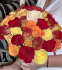 Fall Color Rose Bouquet